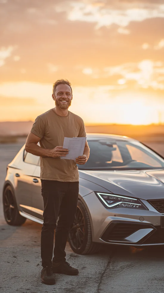 Автомобиль с international семьёй на фоне американской трассы — надёжная страховка в США